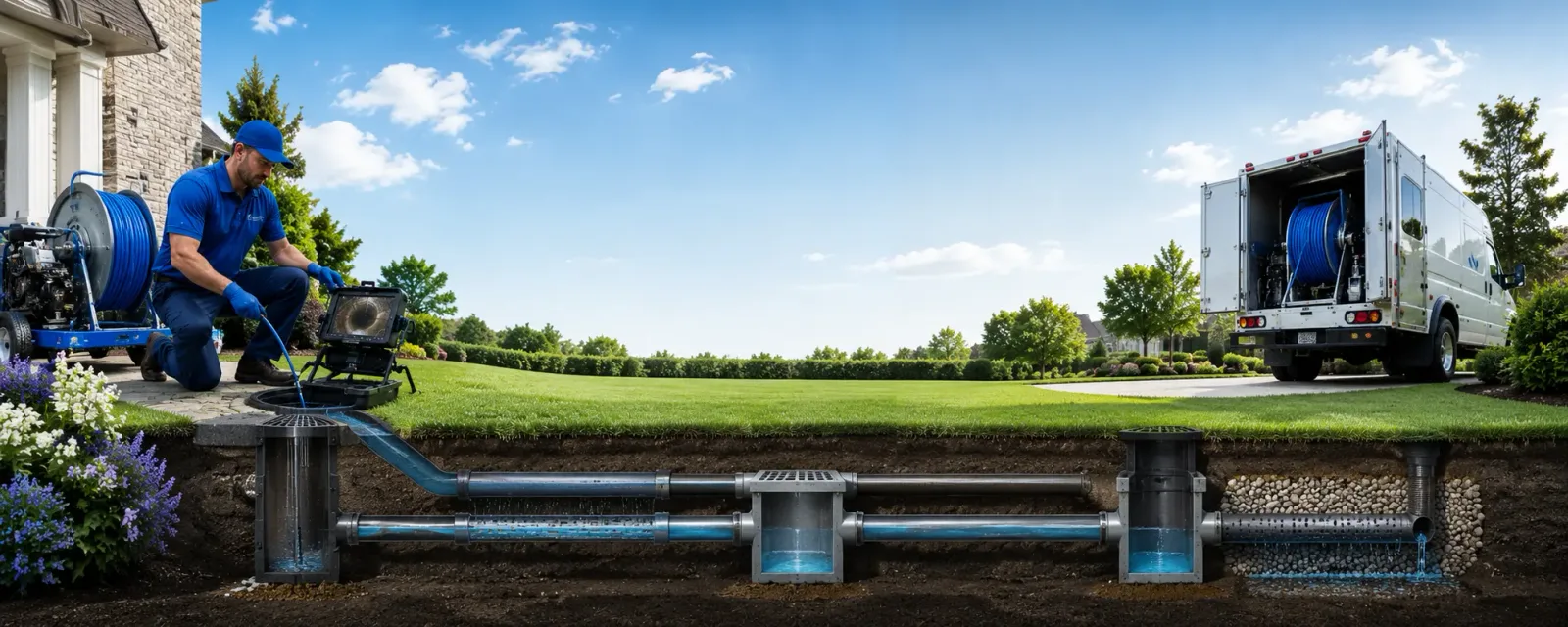 Outdoor drain cleaning information for Carmel, CA